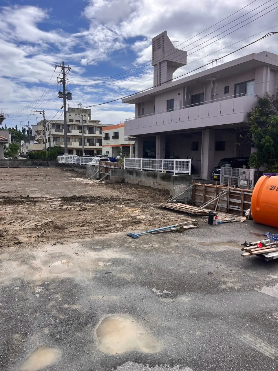 カリー観光カタマSP施工途中経過